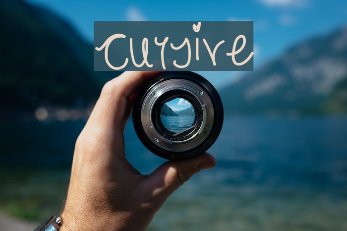cursive Font examples