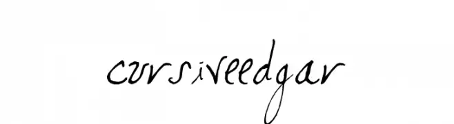 cursiveedgar 