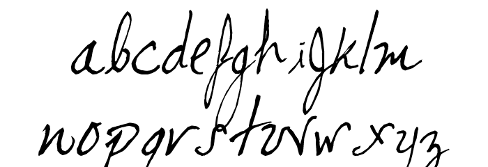 cursiveedgar Font LOWERCASE