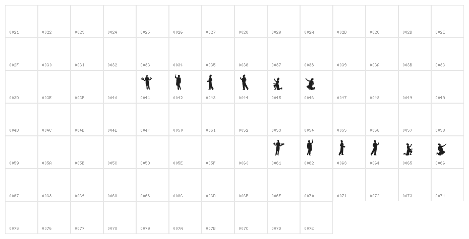 curtain call Character Map