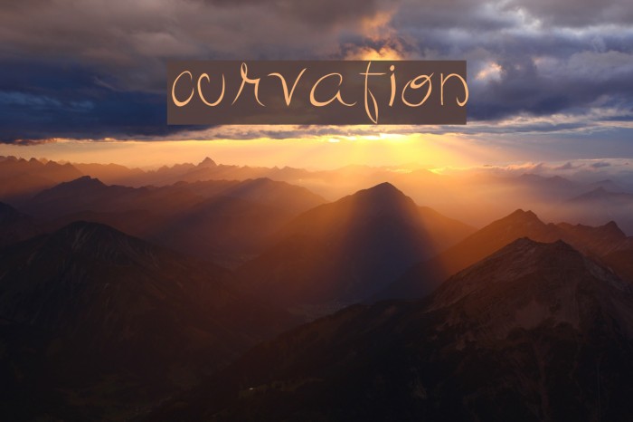 curvation Font examples