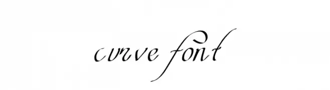 curve font  لخطوط تنزيل