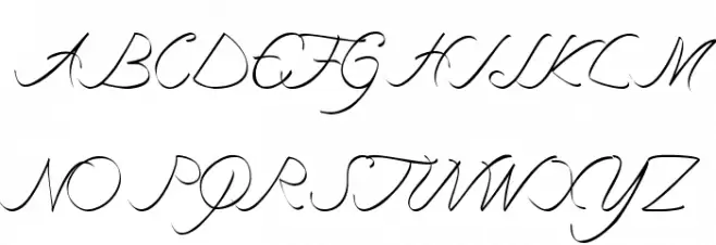 curve font Fonte MAIÚSCULAS