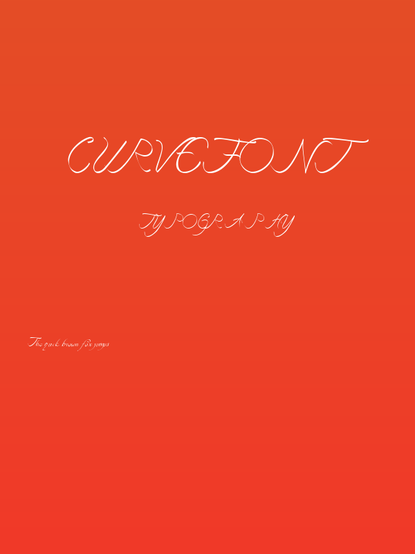curve font Poster