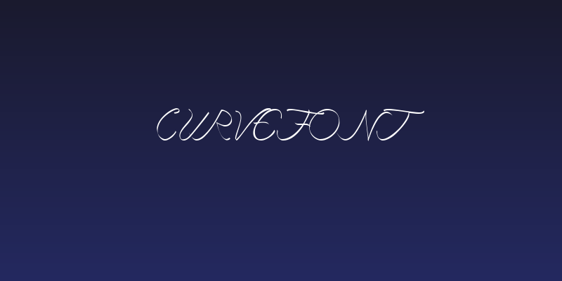 curve font Social Header