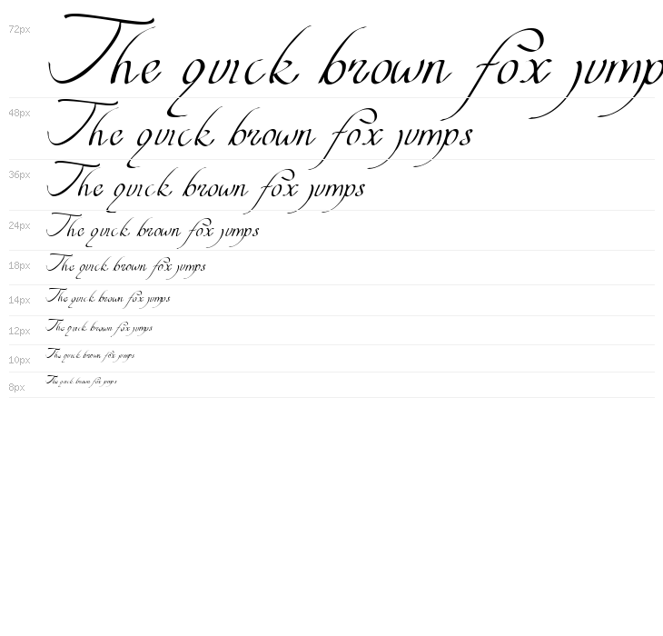 curve font Waterfall