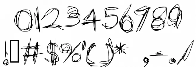 curved Font OTHER CHARS