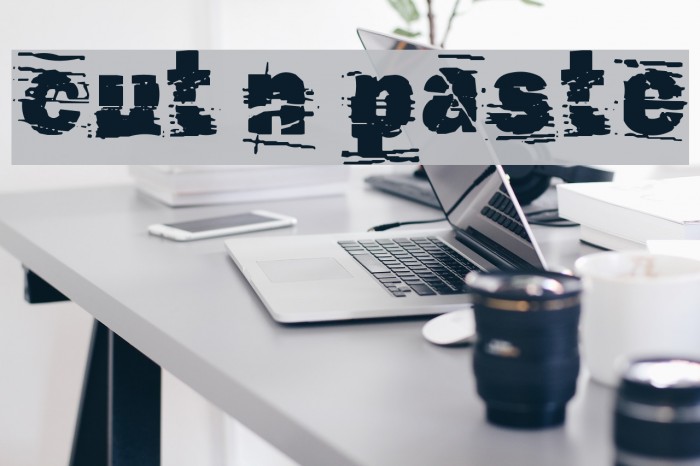 cut n paste Font examples