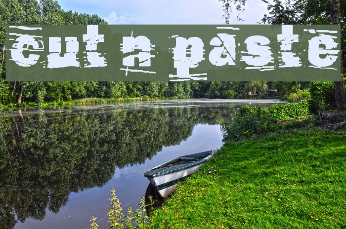 cut n paste Font examples