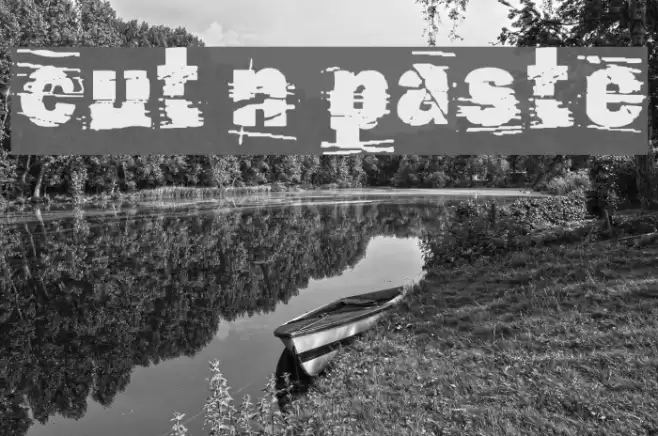 cut n paste Шрифта examples
