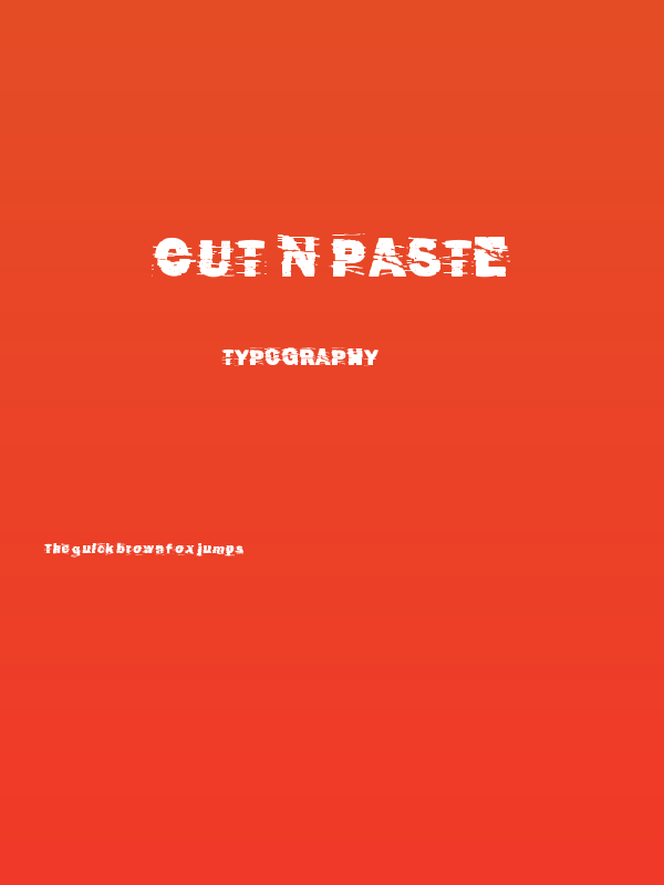 cut n paste Poster
