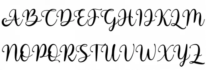 cute - Personal Use 字体 大写
