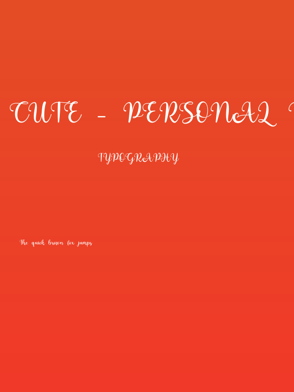 cute - Personal Use Poster