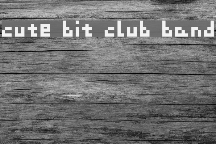 cute bit club band Font examples