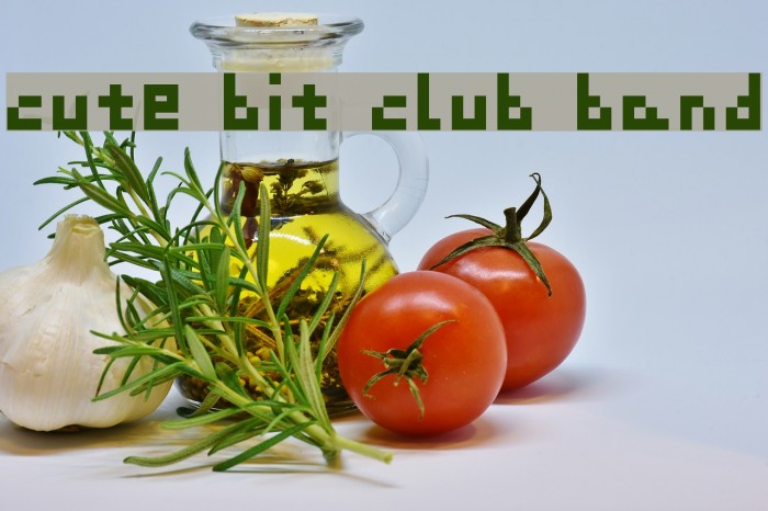 cute bit club band Font examples