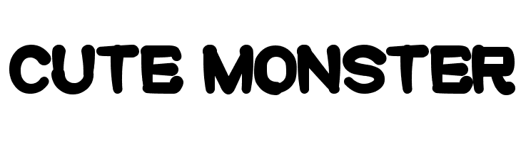 cute monster  नि: शुल्क फ़ॉन्ट्स डाउनलोड