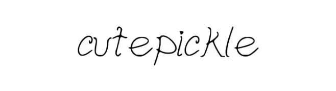 cutepickle फ़ॉन्ट