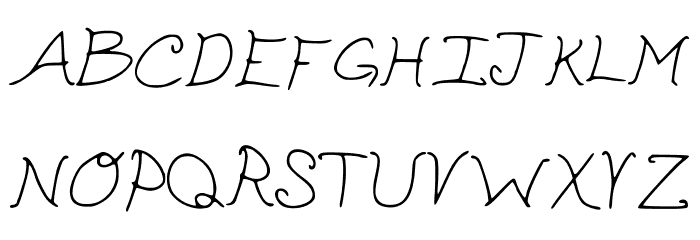 cutepickle Font UPPERCASE