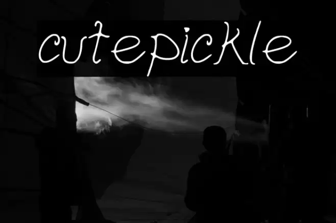 cutepickle Font examples