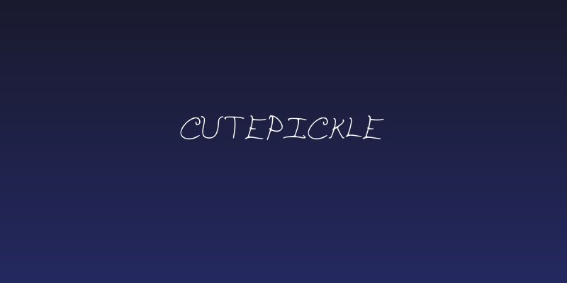 cutepickle Social Header