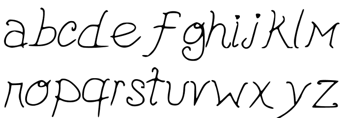 cutepickle Font LOWERCASE