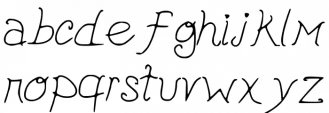 cutepickle फ़ॉन्ट लोअरकेस