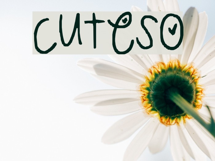 cuteso Font examples