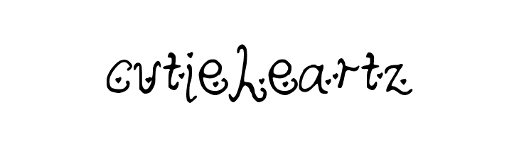 cutieheartz  Frei Schriftart Herunterladen