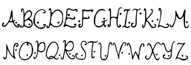 cutieheartz フォント 大文字
