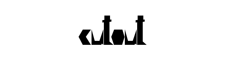 cutout  Frei Schriftart Herunterladen