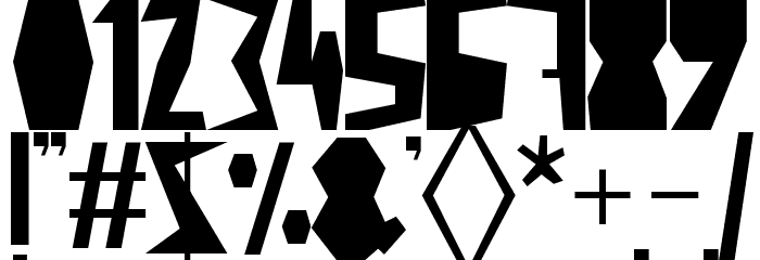 cutout Font OTHER CHARS