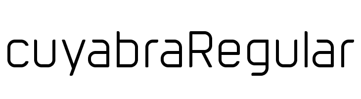 cuyabra Regular  免费字体下载