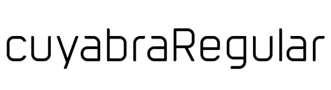 cuyabra Regular  Free Fonts Download
