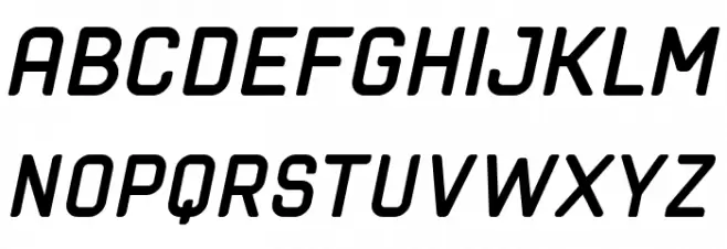 cuyabra bold oblique Font UPPERCASE