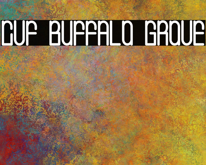 CVF Buffalo Grove Font examples
