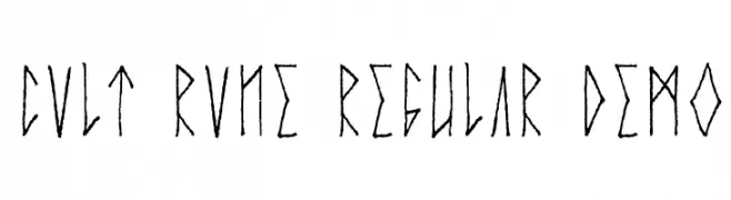Cvlt Rvne Regular Demo  免费字体下载