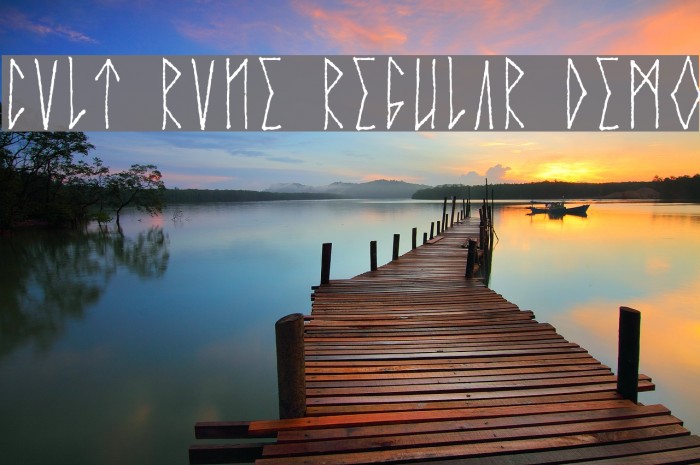 Cvlt Rvne Regular Demo Font examples