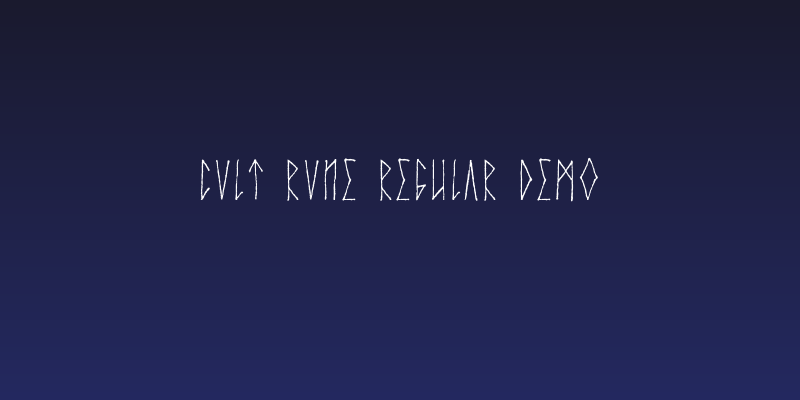 Cvlt Rvne Regular Demo Social Header