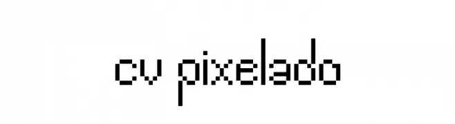 cv pixelado  Frei Schriftart Herunterladen