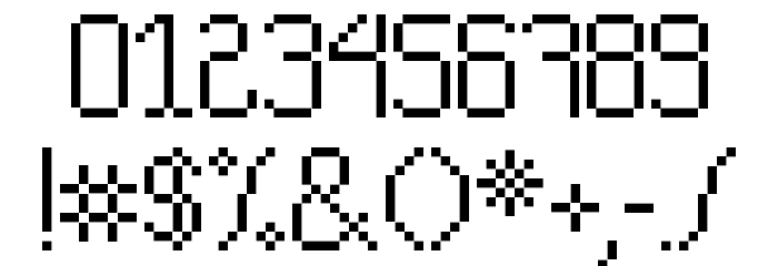 cv pixelado Font OTHER CHARS