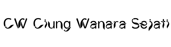 CW Ciung Wanara Sejati Font