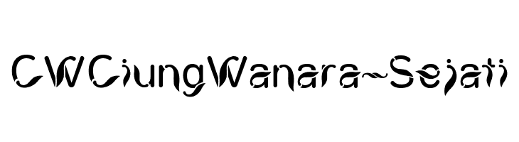 CWCiungWanara-Sejati फ़ॉन्ट