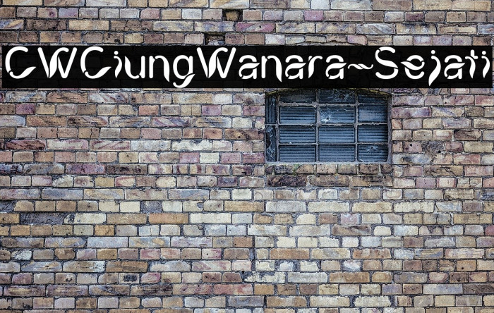 CWCiungWanara-Sejati Font examples