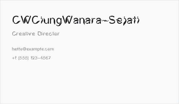 CWCiungWanara-Sejati Business Card