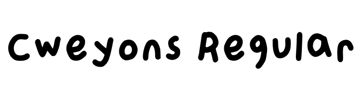 Cweyons Regular  Free Fonts Download