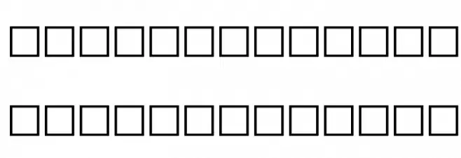 cwTeXKai Font OTHER CHARS