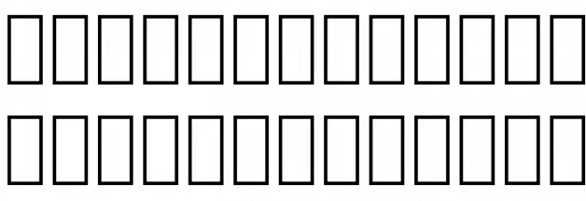 cwTeXMing Font OTHER CHARS