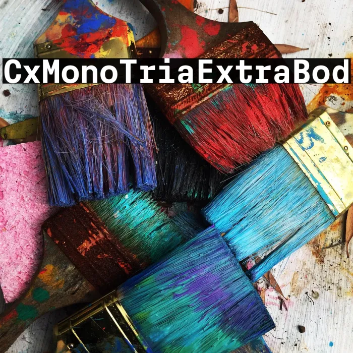 Cx Mono Trial Extra Bold Example 2