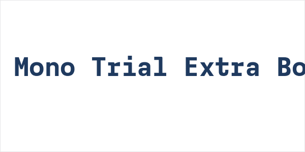 Cx Mono Trial Extra Bold Logo