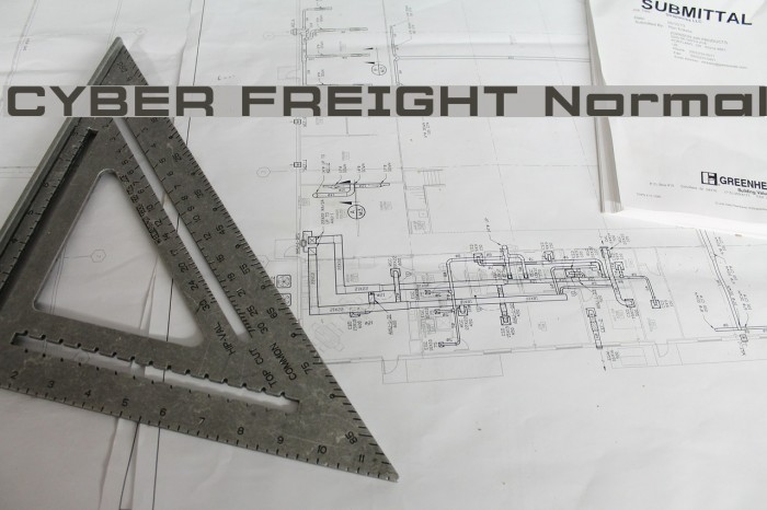 CYBER FREIGHT Normal Font examples